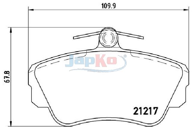 JAPKO 500326 Stabdžių kaladėlių komplektas