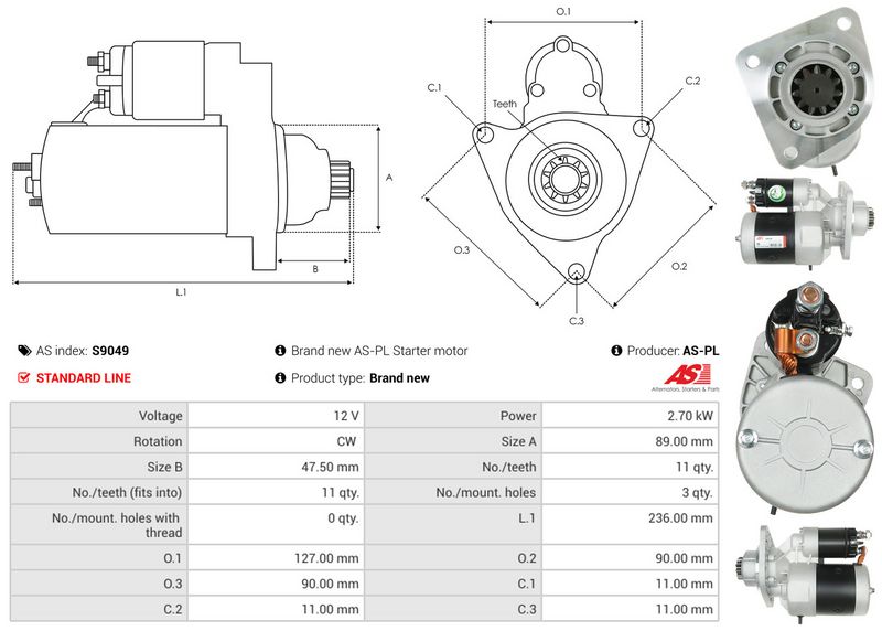 AS-PL S9049 Starter