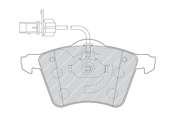 Ferodo Brake Pad Set, disc brake FVR1484