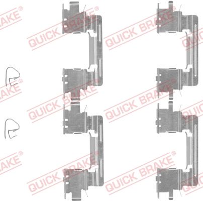 Комплект приладдя, накладка дискового гальма, Quick Brake 109-1613