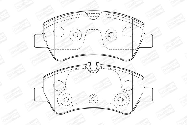 Колодки гальмівні (передні) на Crafter, Custom, Sprinter, Tourneo Custom, Transit, Transit Custom, Vito