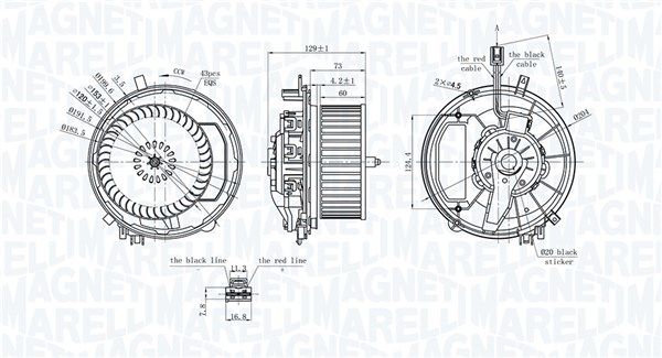 MAGNETI MARELLI Utastér-ventilátor 069412245010