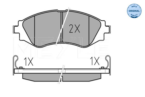 MEYLE 025 232 3417/W Brake Pad Set, disc brake