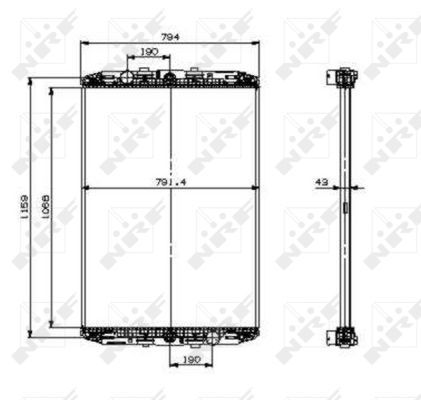 NRF 519541 Radiator, engine cooling