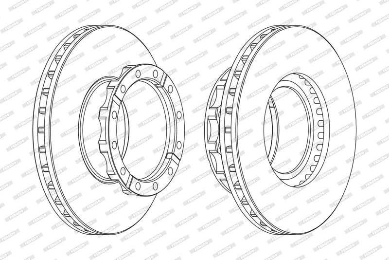 Disque+de+frein FERODO FCR254A