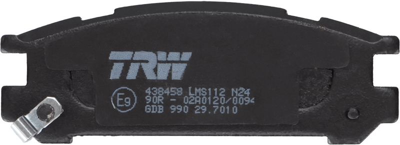 Piduriklotsi komplekt, ketaspidur, TRW GDB990