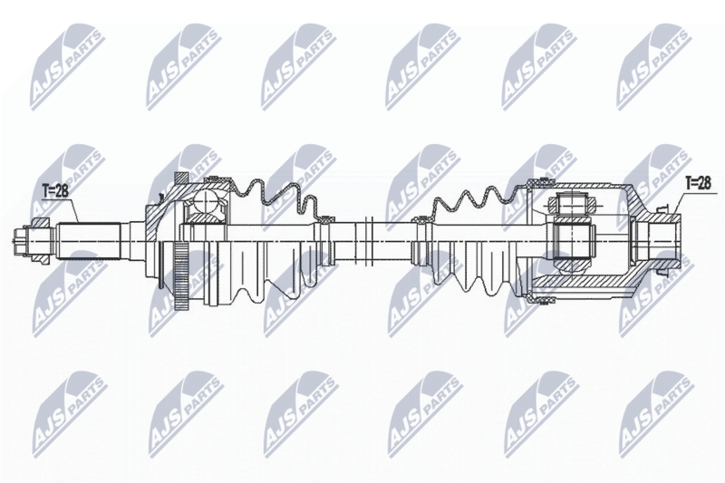 NTY hajtótengely NPW-KA-370