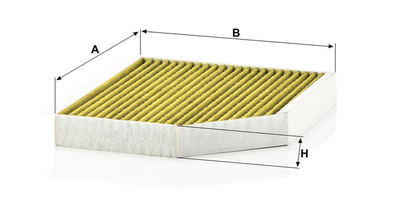 Cabinefilter antibacterieel, met actieve kool, met polifenol, schimmeldodend past: AUDI A4 ALLROAD B8, A4 B8, A5, Q5  PORSCHE MACAN 1.8-4.2 06.07-
