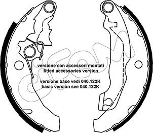 CIFAM fékpofakészlet 153-131Y