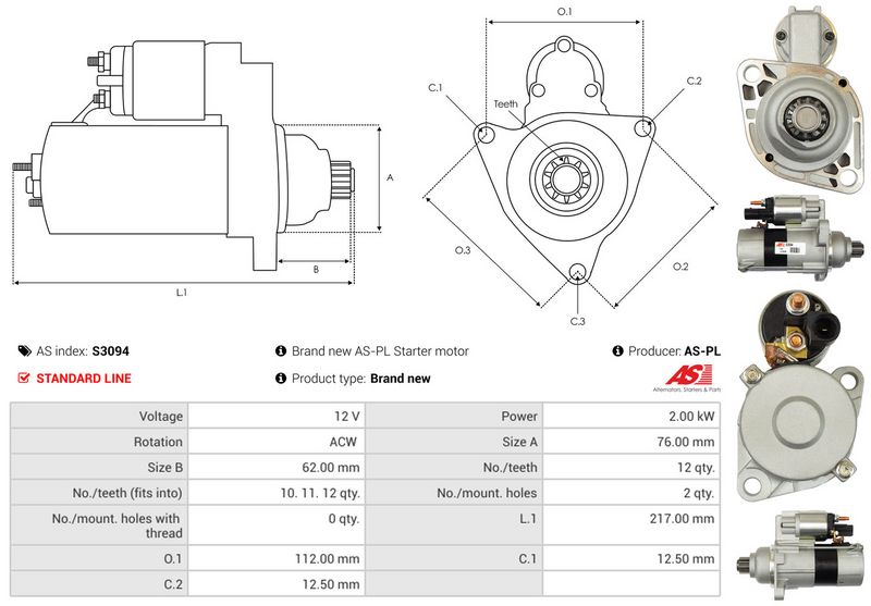 AS-PL S3094 Starter