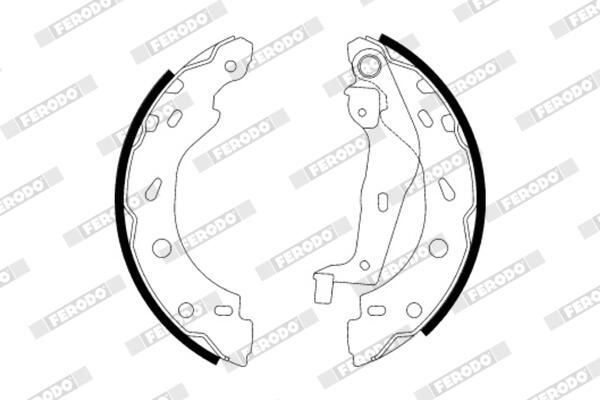 FERODO FSB614 Brake Shoe Set