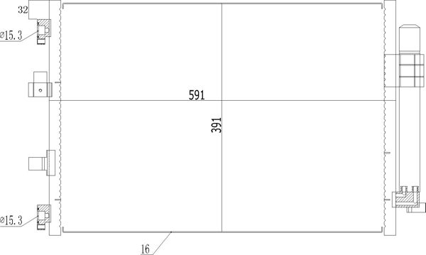 Конденсатор, система кондиціонування повітря, Hart 614535