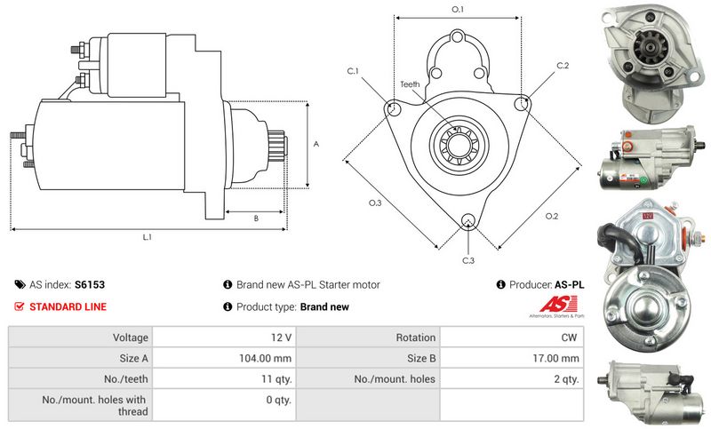 AS-PL S6153 Starter