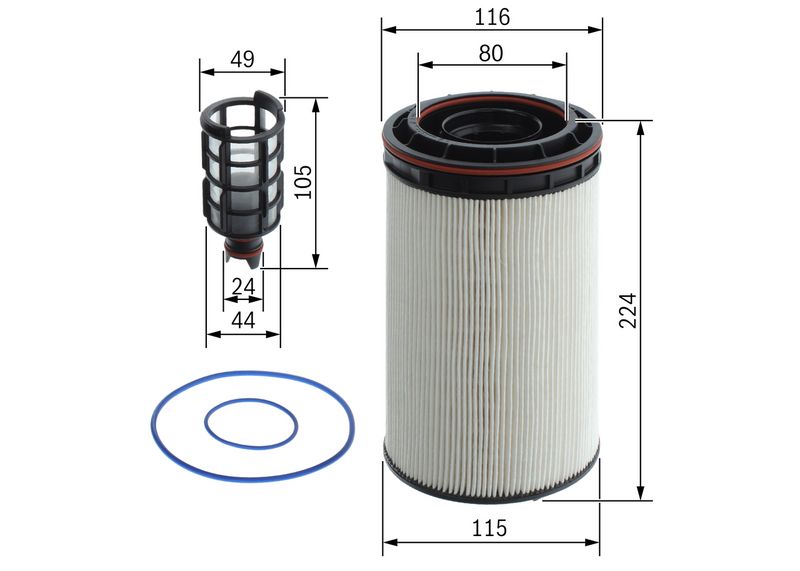 BOSCH Fuel Filter Set F 026 402 308