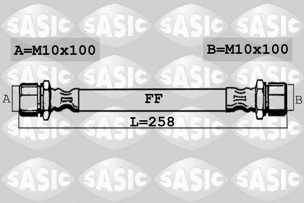 SASIC fékcső 6606204