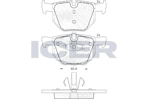 ANDEL 181739 - Brake Pad Set, disc brake