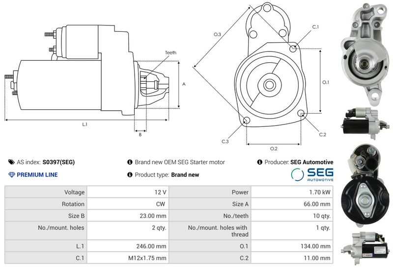 AS-PL S0397(SEG) Starteris