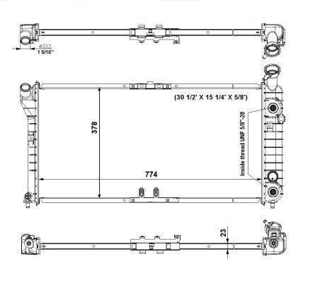 NRF 56002 Radiator, engine cooling
