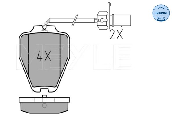 MEYLE 025 232 8017/W Brake Pad Set, disc brake