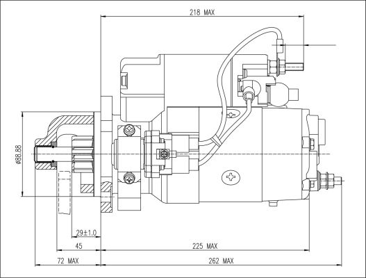 BOM-Prestolite M100R2016SE Starter