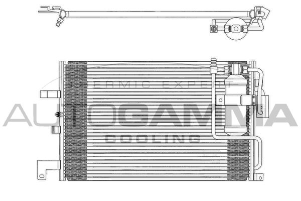 AUTOGAMMA kondenzátor, klíma 102774