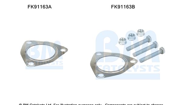 BM CATALYSTS szerelőkészlet, katalizátor FK91163