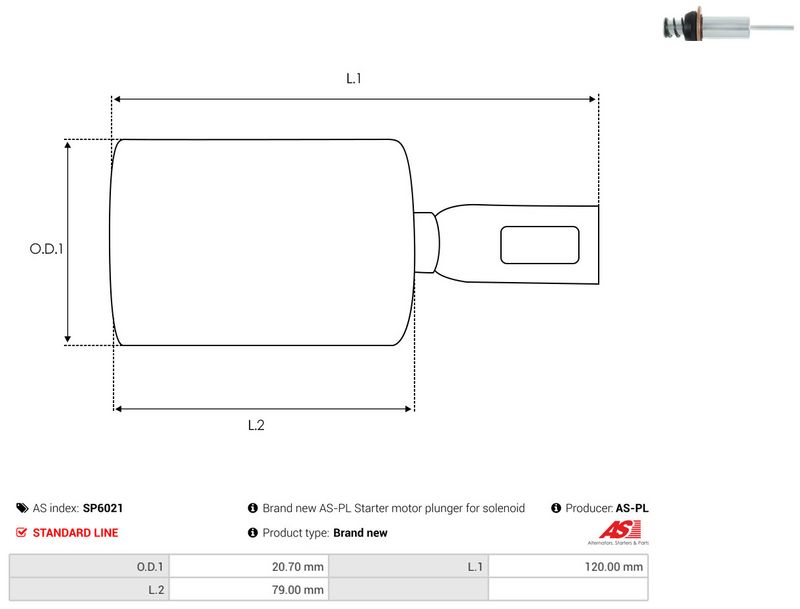 AS-PL SP6021 Repair Kit, starter