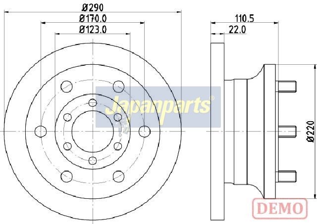 спирачен диск JAPANPARTS