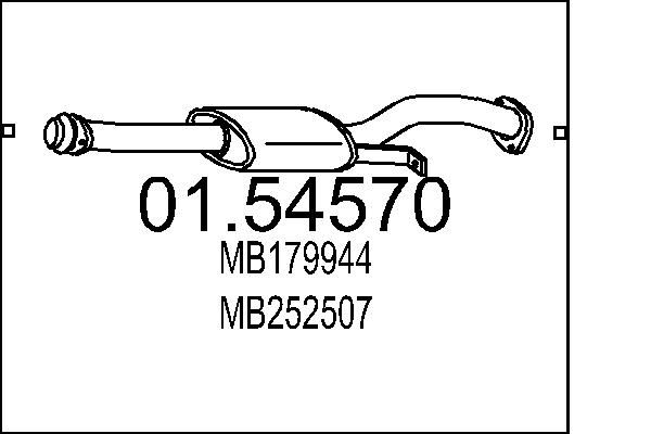 Проміжний глушник, Mts 01.54570