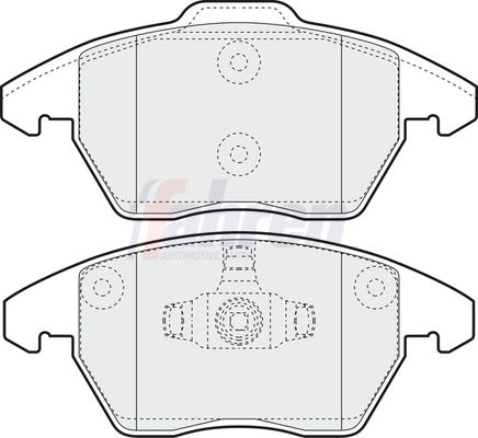 Fahren Brake Pad Set, disc brake FBP3195