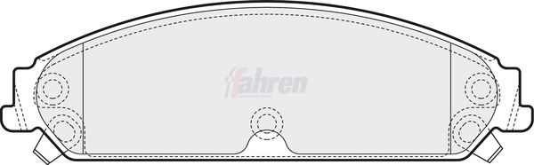 Fahren Brake Pad Set, disc brake FBP3617