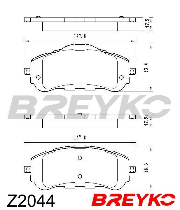 Piduriklotsi komplekt, ketaspidur, DAVID VASCO Z2044