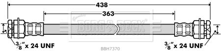 BORG & BECK fékcső BBH7370