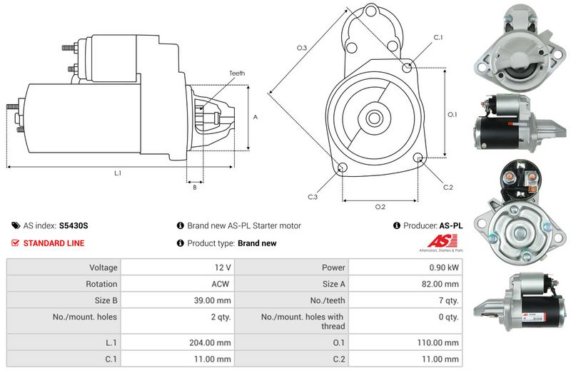 AS-PL S5430S Starter