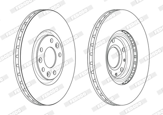 FERODO DDF2237C Brake Disc