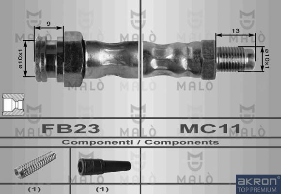 AKRON-MALÒ 8528 - Brake Hose