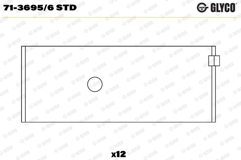 Coussinet+bielle GLYCO 71-3695/6 STD