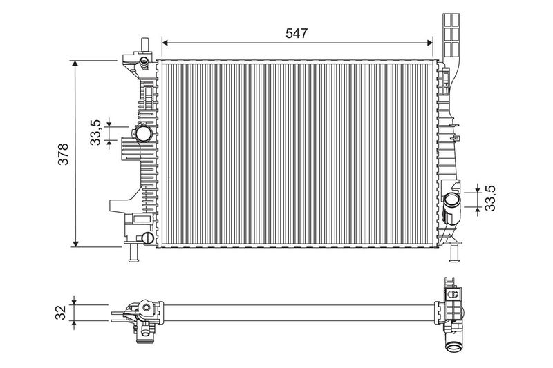 VALEO Radiateur 701675