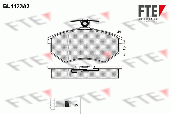 FTE fékbetétkészlet, tárcsafék 9010035