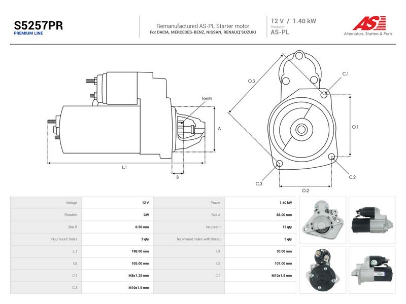 This part match OEM code: 8200306595