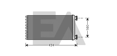 EACLIMA 45C16001 - Heat Exchanger, interior heating