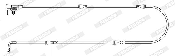 Конт. попер. сигналу, знос гальм. накл., Ferodo FWI468