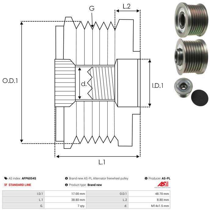 Generaatori vabakäik, AS-PL AFP6054S