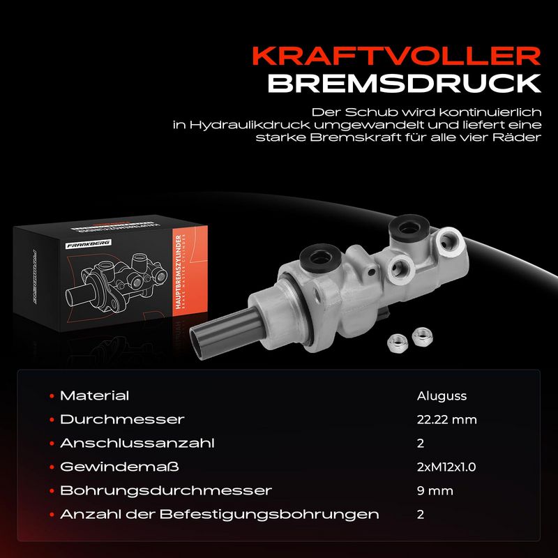 Frankberg 5481FB0025109 Brake Master Cylinder