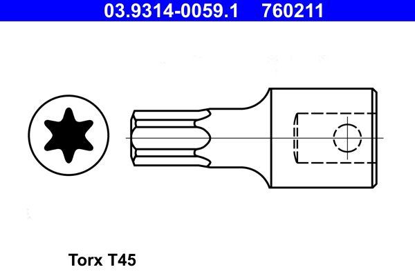 ATE Steeksleutelelement 03.9314-0059.1