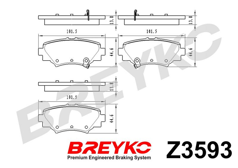 DAVID VASCO Z3593 Brake Pad Set, disc brake
