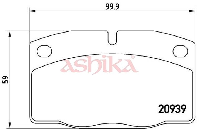 ASHIKA 50-00-0406 Brake Pad Set, disc brake