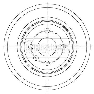 Гальмівний барабан, Borg & Beck BBR7264