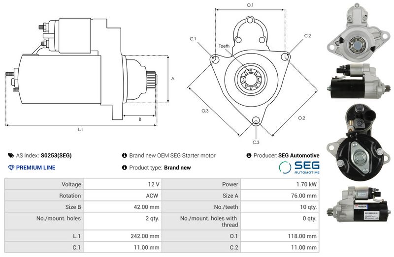 AS-PL S0253(SEG) Starter