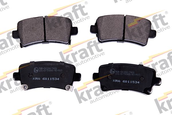 KRAFT Automotive 6011534 Комплект гальмівних накладок, дискове гальмо